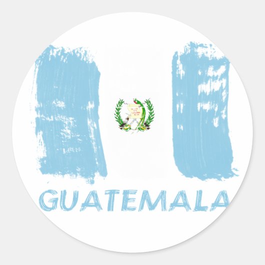 Guatemalteekse grunge design ronde sticker (Voorkant)