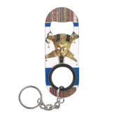 "Guatemalteekse maskers" Roestvrij stalen opener Mini Flessenopener (Voorkant)