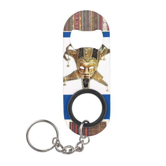 "Guatemalteekse maskers" Roestvrij stalen opener Mini Flessenopener (Voorkant)