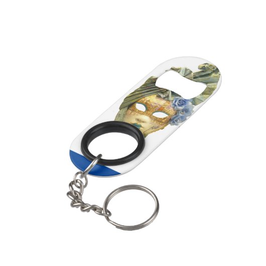 "Guatemalteekse maskers" Roestvrij stalen opener Mini Flessenopener (Achterkant Gekanteld)