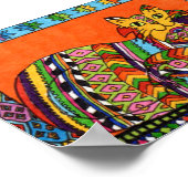 Guatemalteekse stijl met een kleine film poster (Hoek)