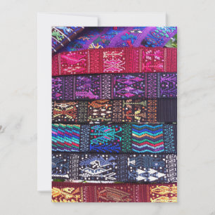 Guatemalteekse textieldesign bedankkaart