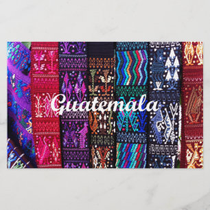 Guatemalteekse textieldesign. briefpapier