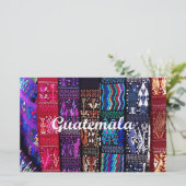 Guatemalteekse textieldesign. briefpapier (Staand voorkant)