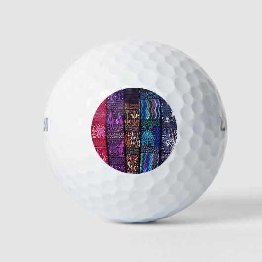Guatemalteekse textieldesign golfballen (Voorkant)