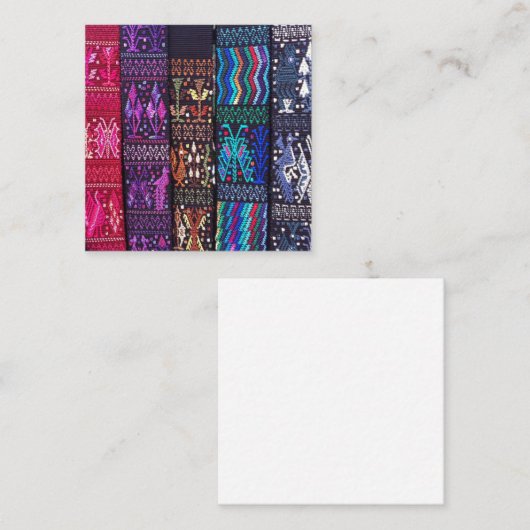 Guatemalteekse textieldesign notitiekaartje (Voorkant / Achterkant)
