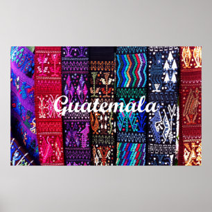 Guatemalteekse textieldesign. poster