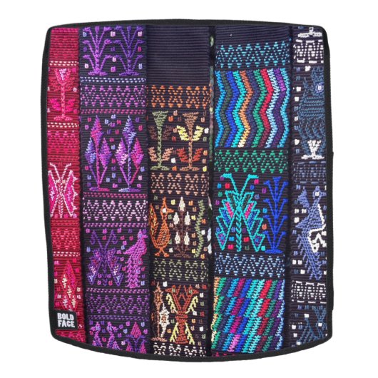 Guatemalteekse textieldesign rugtassen (Verwijderbaar gezicht)