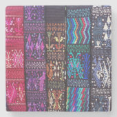Guatemalteekse textieldesign stenen onderzetter (Voorkant)