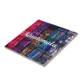 Guatemalteekse textieldesign. tegeltje (Zijkant)