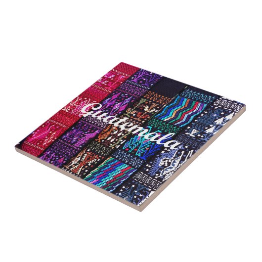 Guatemalteekse textieldesign. tegeltje (Zijkant)