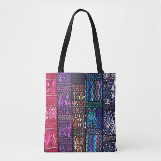Guatemalteekse textieldesign tote bag (Voorkant)