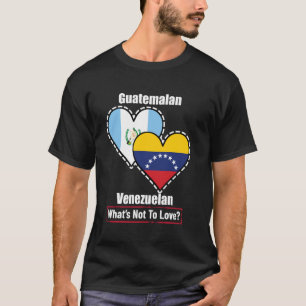 Guatemalteekse Venezolaanse Hart Vlaggen Wat Is Er T-shirt