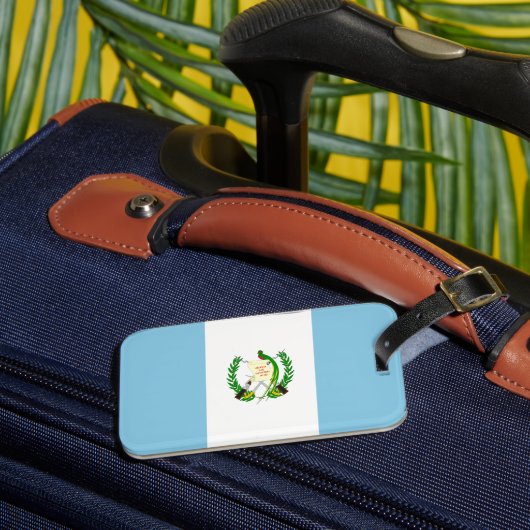 Guatemalteekse vlag bagagelabel (Voorkant Insitu 3)