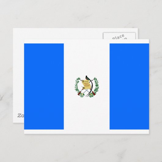 Guatemalteekse vlag briefkaart (Voorkant / Achterkant)