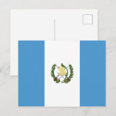 Guatemalteekse vlag briefkaart (Voorkant / Achterkant)