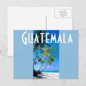 Guatemalteekse vlag briefkaart (Voorkant / Achterkant)