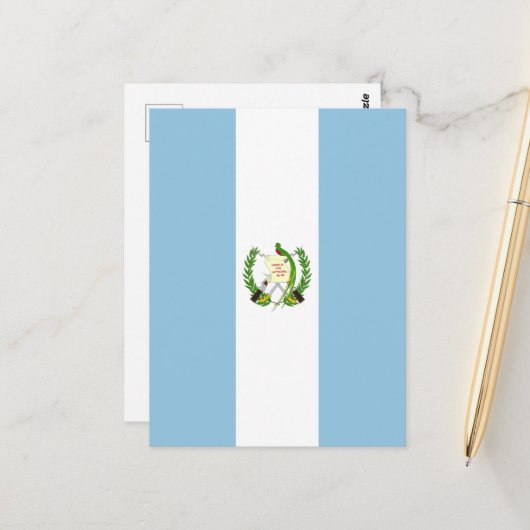 Guatemalteekse vlag briefkaart (Voorkant / Achterkant in situ)