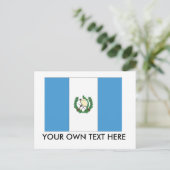 Guatemalteekse vlag briefkaart (Staand voorkant)