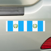 Guatemalteekse vlag bumpersticker (Op auto)
