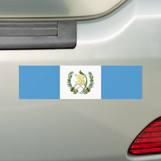 Guatemalteekse vlag bumpersticker (Op auto)