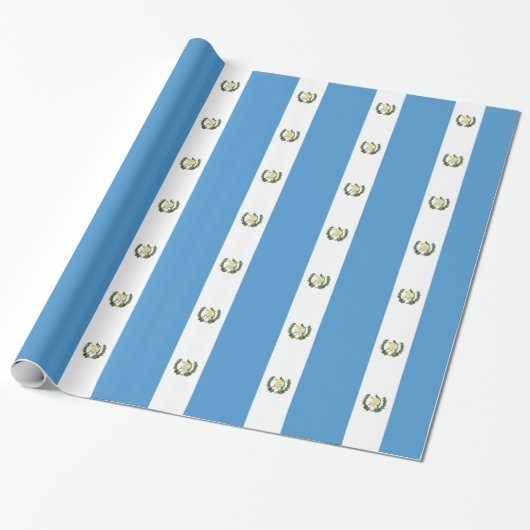 Guatemalteekse vlag cadeaupapier (Uitgerold)