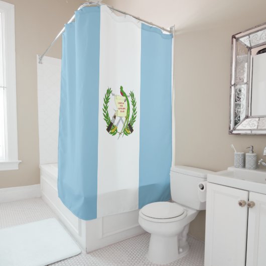Guatemalteekse vlag douchegordijn (In situ)