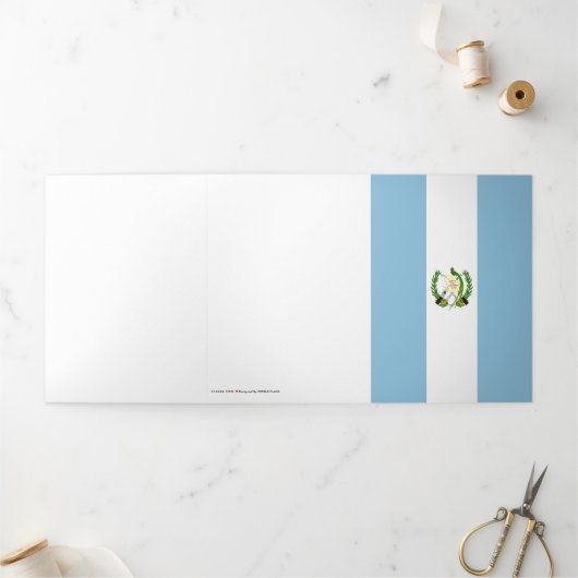Guatemalteekse vlag drieluik kaart (Buitenkant)
