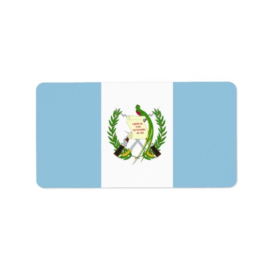 Guatemalteekse vlag etiket (Voorkant)