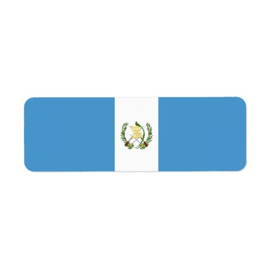 Guatemalteekse vlag etiket (Voorkant)