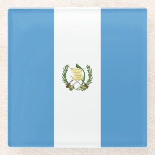 Guatemalteekse vlag glazen onderzetter