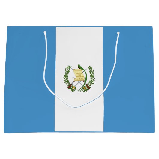Guatemalteekse vlag groot cadeauzakje (Voorkant)