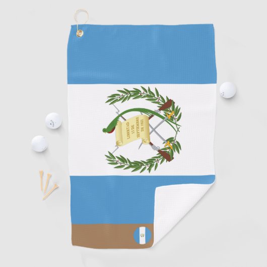 Guatemalteekse vlag & Guatemala monogrammed Golf h Golfhanddoek (Insitu)