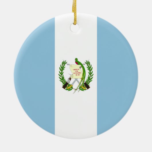 Guatemalteekse vlag keramisch ornament (Achterkant)