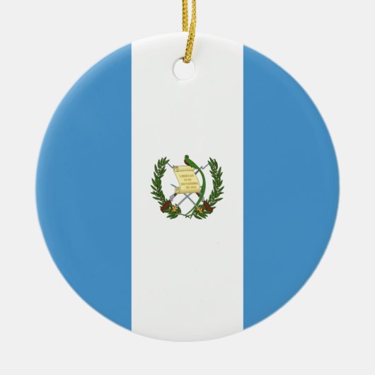 Guatemalteekse vlag keramisch ornament (Voorkant)