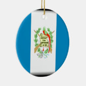 Guatemalteekse vlag keramisch ornament (Rechts)