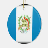 Guatemalteekse vlag keramisch ornament (Links)