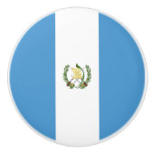 Guatemalteekse vlag keramische knop (Voorkant)
