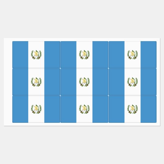 Guatemalteekse vlag labels (Vel)