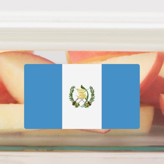 Guatemalteekse vlag labels (Aangebracht)