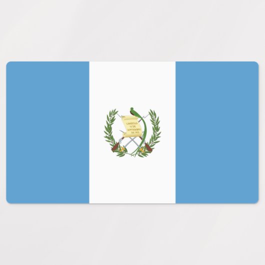 Guatemalteekse vlag labels (Design 1)
