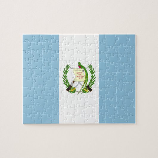 Guatemalteekse vlag legpuzzel (Horizontaal)