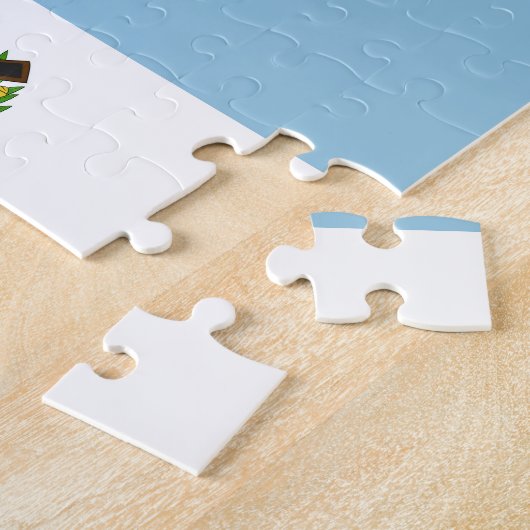 Guatemalteekse vlag legpuzzel (Zijkant)
