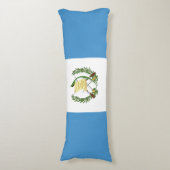 Guatemalteekse vlag lichaamskussen (Voorkant Verticaal)