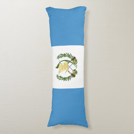 Guatemalteekse vlag lichaamskussen (Voorkant Verticaal)