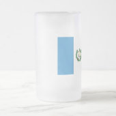 Guatemalteekse vlag matglas bierpul (Center)