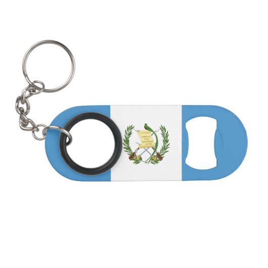 Guatemalteekse vlag mini flessenopener (Voorkant (Horizontaal))