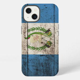 Guatemalteekse vlag op oude houtnerf iPhone 13 hoesje