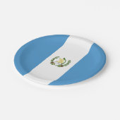 Guatemalteekse vlag papieren bordje (Gekanteld)