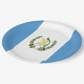 Guatemalteekse vlag papieren bordje (Gekanteld)